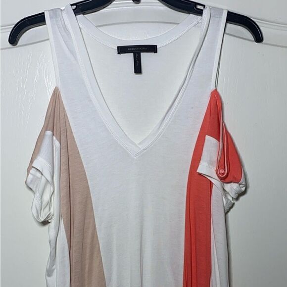 NWT MSRP $158 BCBGMAXAZRIA Women's Preslee Short Sleeve Top Women's Size Large - Picture 4 of 10